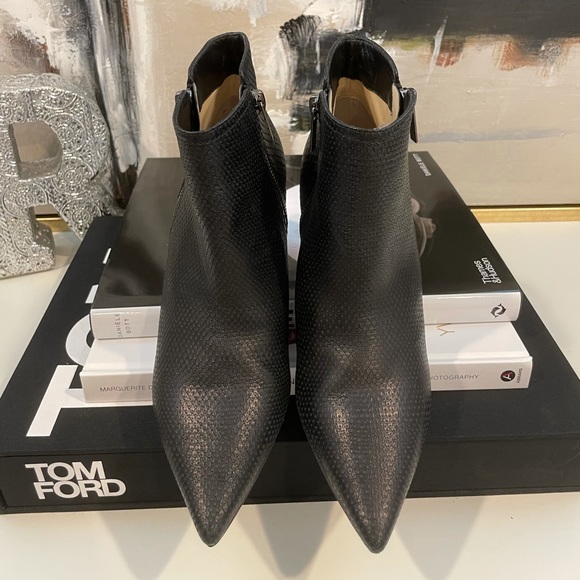 Jimmy Choo Embossed Leather Boots - Picture 12 of 13